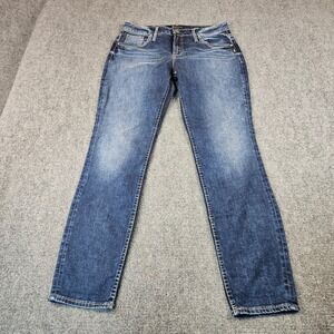 Silver Jeans Co Boyfriend Mid‎ Rise Blue Denim Jeans W31 L29 L27101SDK365